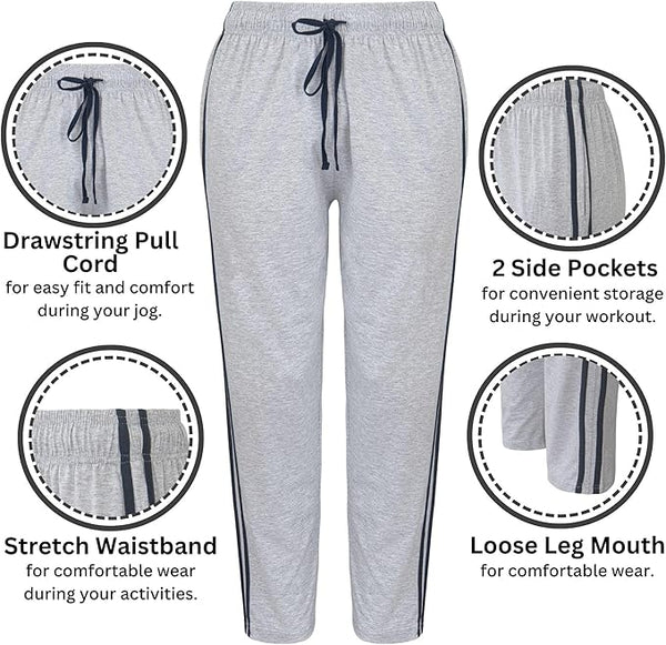 2 Pack Men's Lounge Wear Shorts Nightwear Super Soft Comfy Cotton Pyjama Bottoms