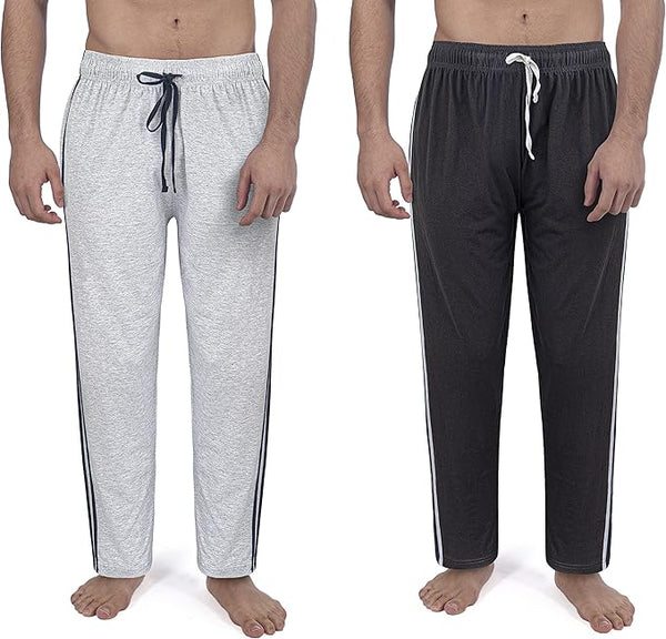 2 Pack Men's Lounge Wear Shorts Nightwear Super Soft Comfy Cotton Pyjama Bottoms