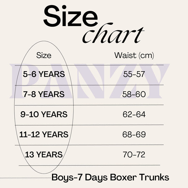 Boxers 7 Days Of The Week Boys  Mens Boxer Shorts Cotton  Kids Underwear Trunks