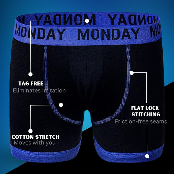 Boxers 7 Days Of The Week Boys  Mens Boxer Shorts Cotton  Kids Underwear Trunks