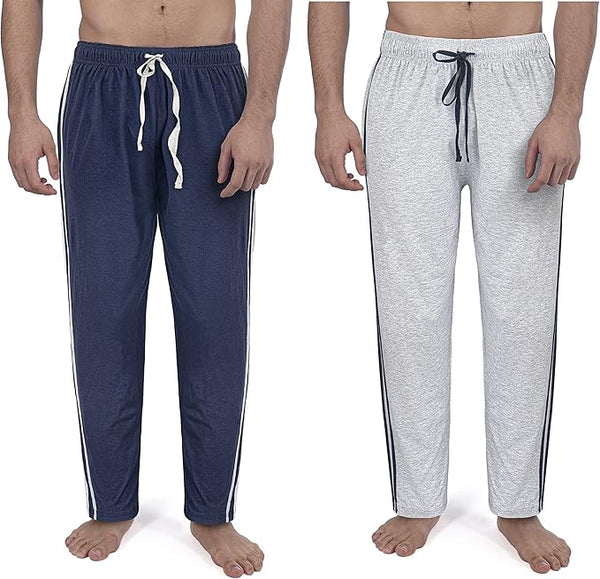 2 Pack Men's Lounge Wear Shorts Nightwear Super Soft Comfy Cotton Pyjama Bottoms