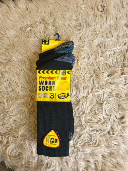 Panzy 12 Pack Mens Work Socks - Thick Socks Men, Cushioned Padded Sole For Builders, Mechanics, Engineers - Boot Socks For Men, Work Socks For Men  Heavy Duty, Thick Work Socks Sweat Absorbing