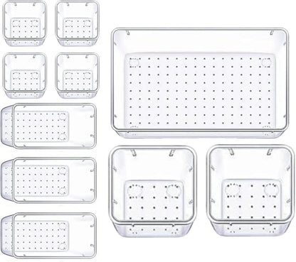 Panzy Home Clear Desk Drawer Organisers Trays