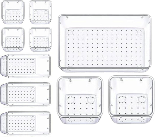 Panzy Home Clear Desk Drawer Organisers Trays