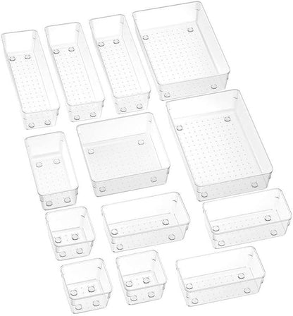 Panzy Home Clear Desk Drawer Organisers Trays