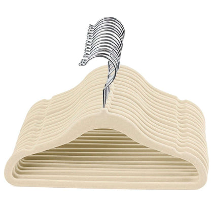 30 Pack Kids Velvet Clothes Hangers for Nursery Closet Organisation