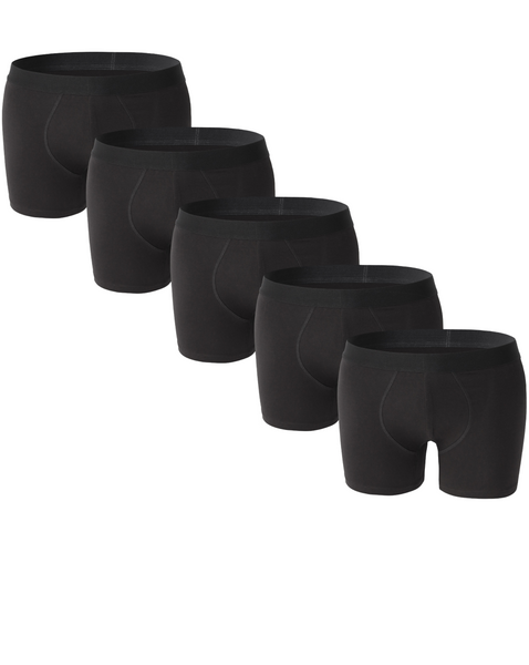 5 Pack Mens  95% Cotton Boxer Trunk