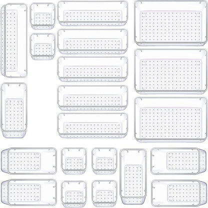 Panzy Home Clear Desk Drawer Organisers Trays