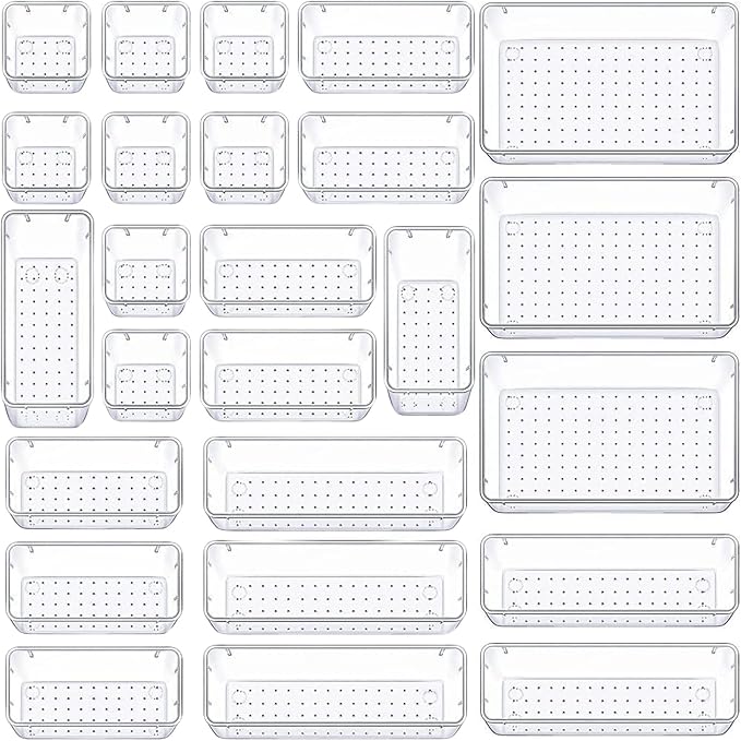 Panzy Home Clear Desk Drawer Organisers Trays