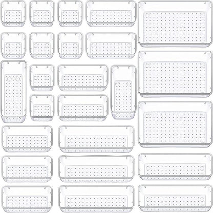 Panzy Home Clear Desk Drawer Organisers Trays