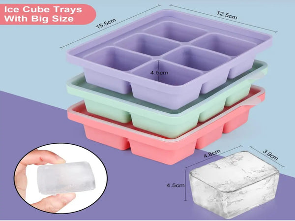 3 Pcs Ice Cube with lid 