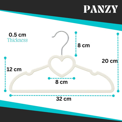 30 Pack Kids Velvet Clothes Hangers for Nursery Closet Organisation