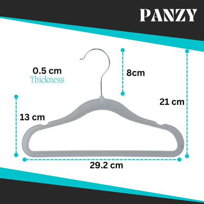 30 Pack Kids Velvet Clothes Hangers for Nursery Closet Organisation