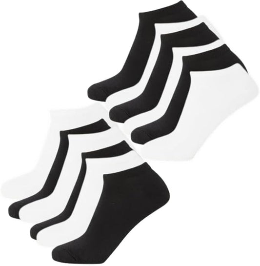 Panzy 12 Pairs Ankle Trainer Sports Socks Unisex