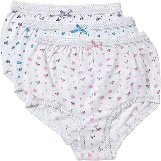 Panzy Women's High-Waisted Knickers Ladies Cotton Briefs 3 & 6 Pack