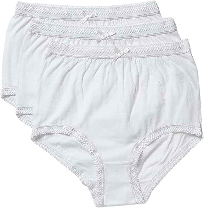 Panzy Women's High-Waisted Knickers Ladies Cotton Briefs 3 & 6 Pack