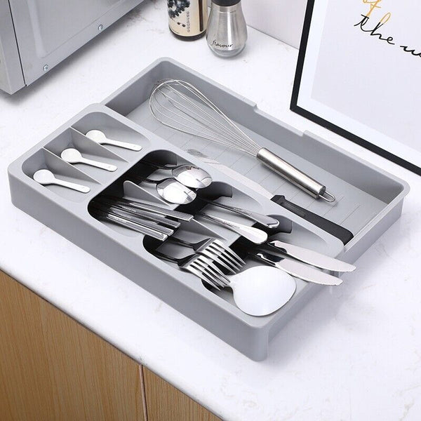 kitchen cutlery Drawer Organizer box Tray