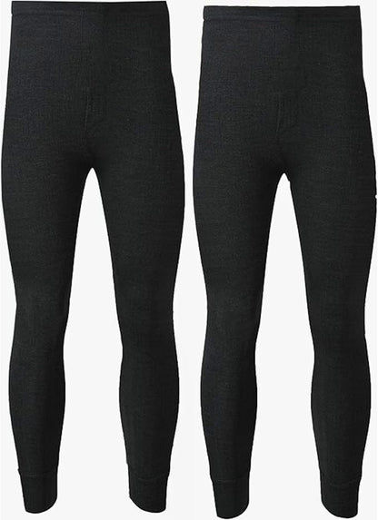 Pack of 2 Men's Thermal Trousers Long Johns Warm Underwear Baselayer