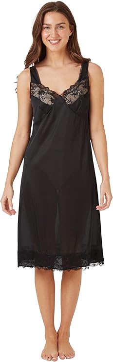 Panzy Ladies Full Slip 39” – Lace Trim Under Dress