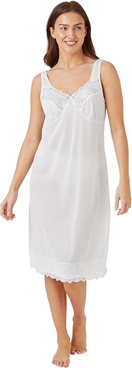 Panzy Ladies Full Slip 39” – Lace Trim Under Dress