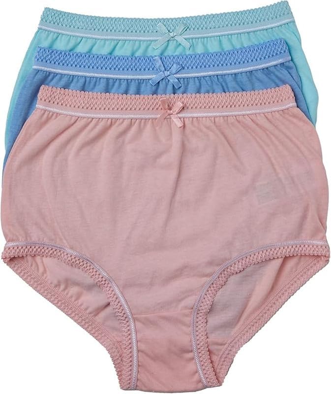 Panzy Women's High-Waisted Knickers Ladies Cotton Briefs 3 & 6 Pack