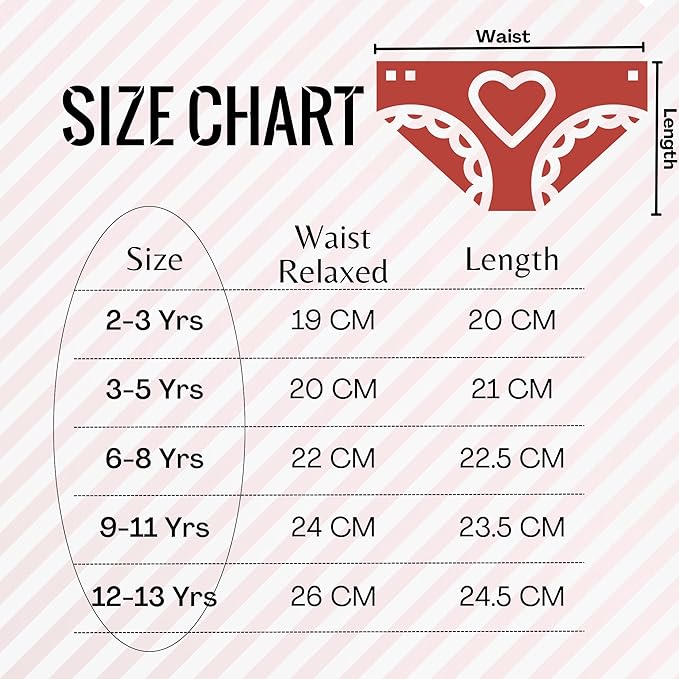 Kids Girls Briefs Knickers Underwear Plain 100% Cotton Pants 12 Pack