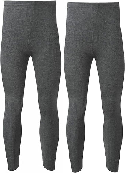 Pack of 2 Men's Thermal Trousers Long Johns Warm Underwear Baselayer