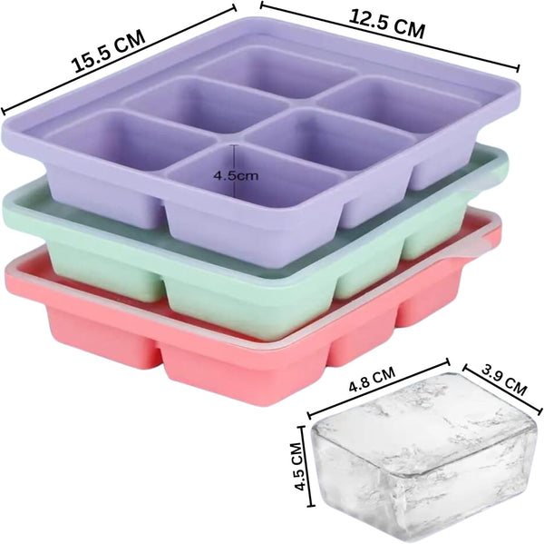 3 Pcs Ice Cube with lid