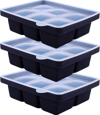 Panzy Home Large Silicone Ice Cube Tray 3 Pk