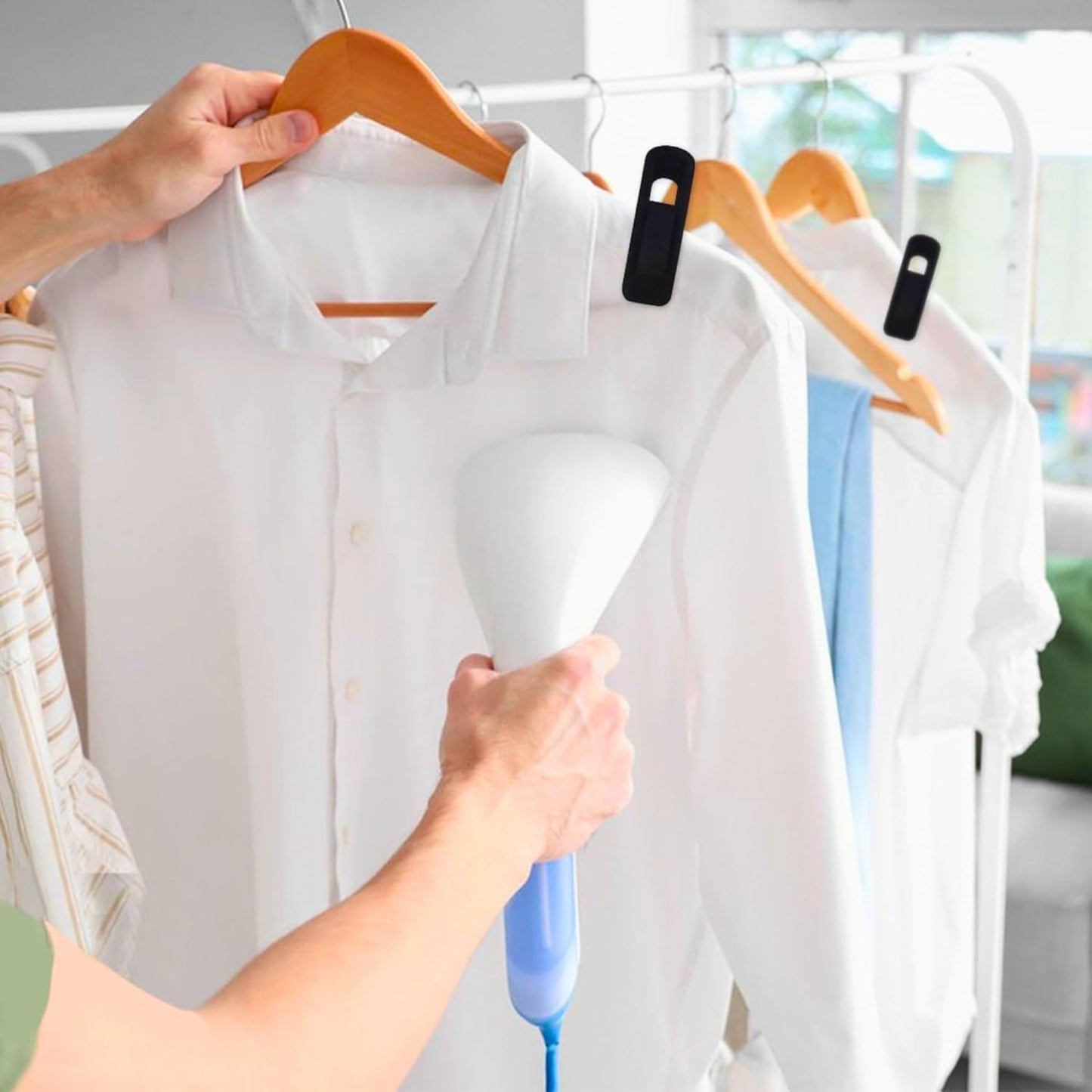 Panzy Home Velvet Hangers Clips for Velvet Flocked Hangers Trousers & Skirts