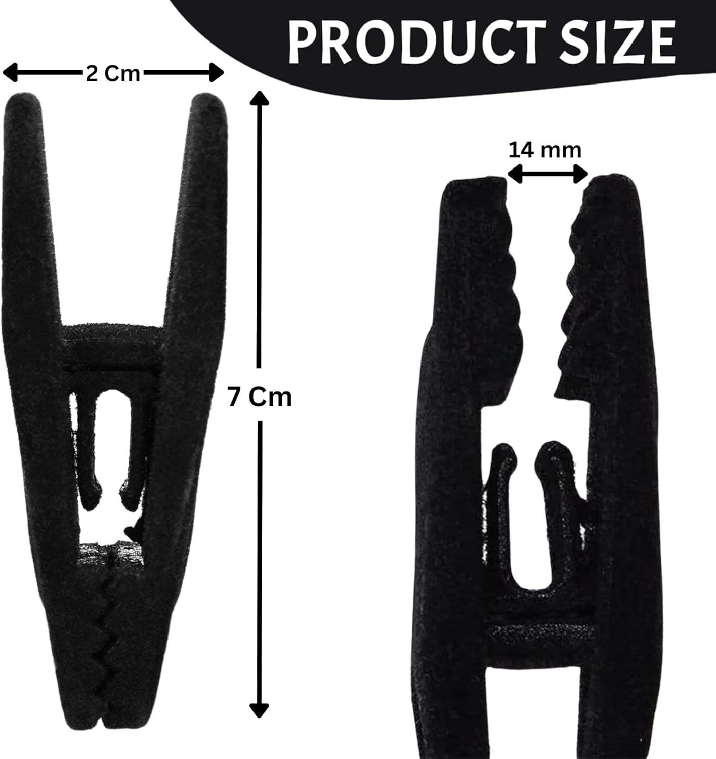 Panzy Home Velvet Hangers Clips for Velvet Flocked Hangers Trousers & Skirts