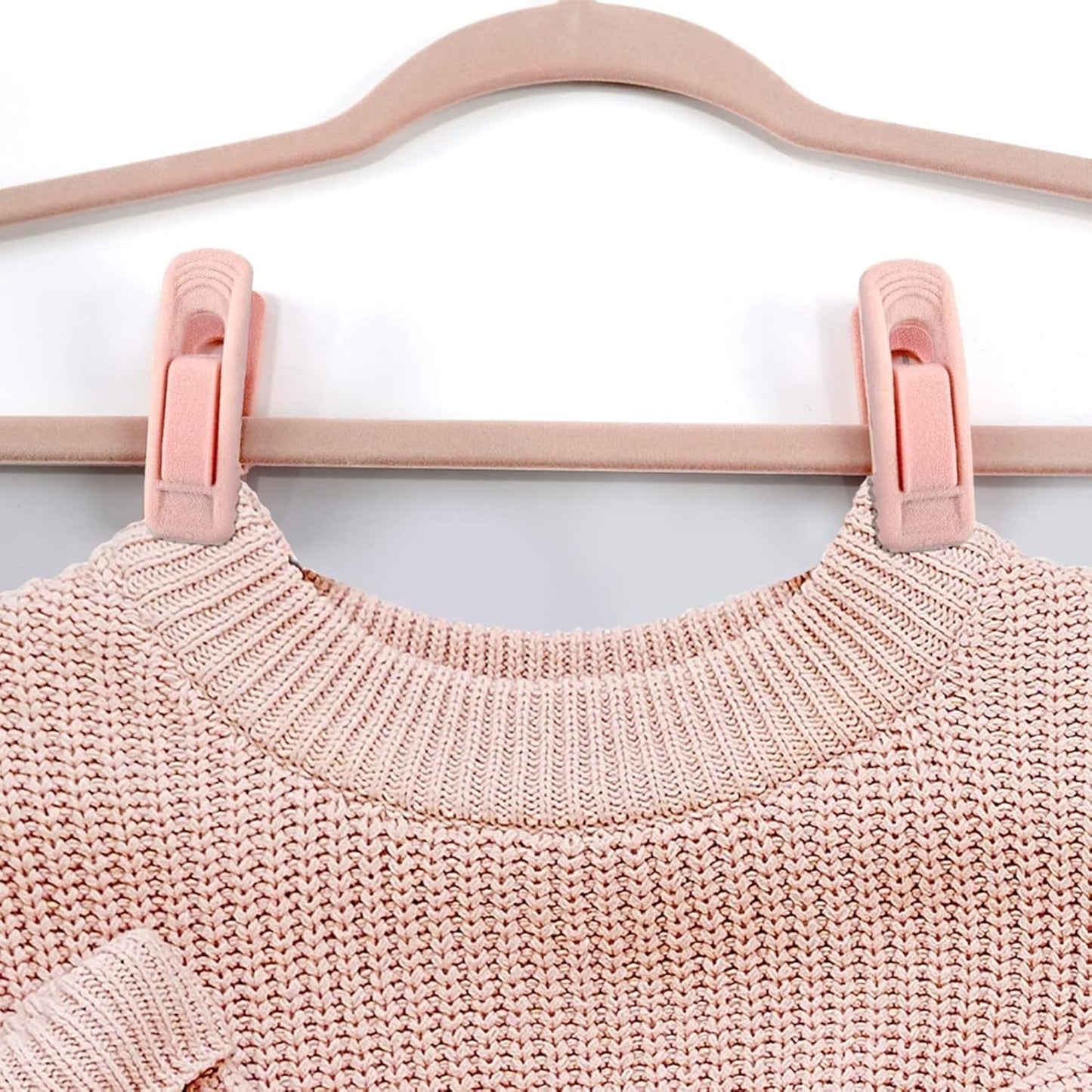 Panzy Home Velvet Hangers Clips for Velvet Flocked Hangers Trousers & Skirts