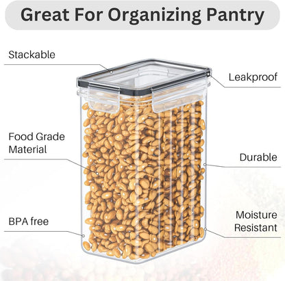 24 Pack Airtight Food Storage Containers Set for Pantry Organization