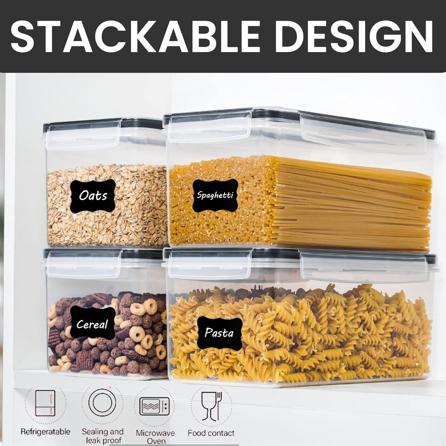 Panzy Home 3.2 L Noodle Storage Boxes with Airtight Lid