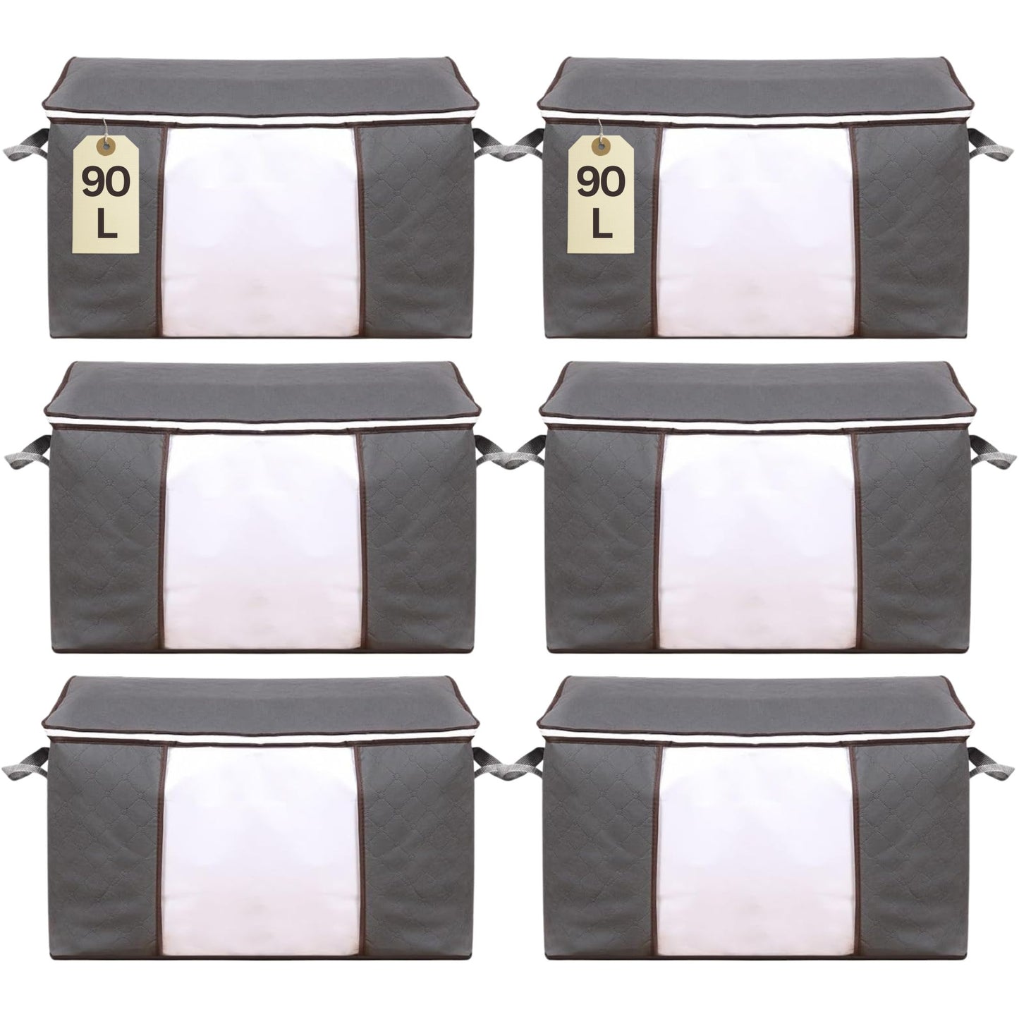 Panzy home clothes storage bags 6 pack 