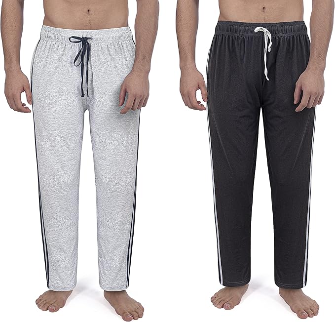 2 Pack Men's Lounge Wear Shorts Nightwear Super Soft Comfy Cotton Pyjama Bottoms