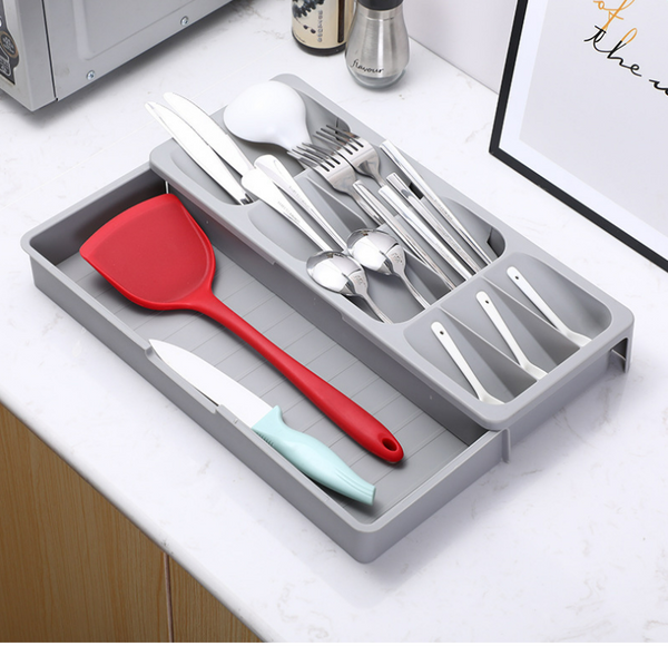 kitchen cutlery Drawer Organizer box Tray