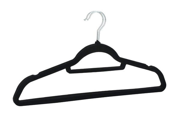 50 Velvet Hangers Non-Slip Clothes Coat Hangers Coat with Tie Bar and 360° Swivel Hook Space-Saving 0.6 cm Thick 43.5 cm Long, for Dresses Trousers