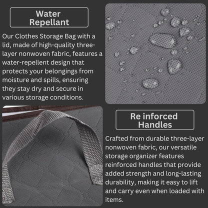 Clothes storage bags water repellant re_inforced handles