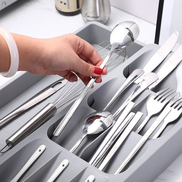 kitchen cutlery Drawer Organizer box Tray