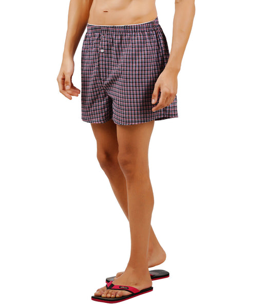 MENS POLY COTTON WOVEN BOXER SHORTS