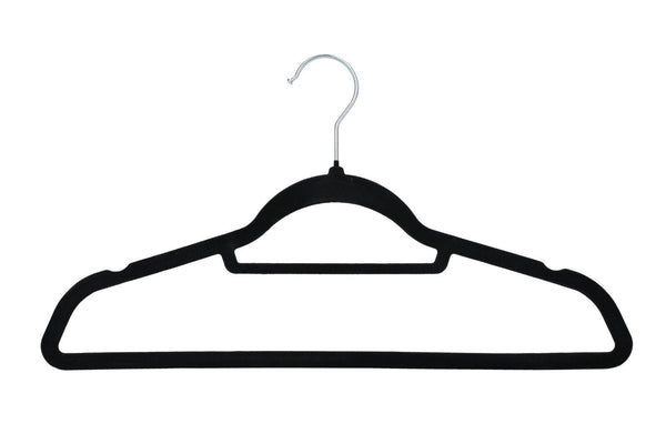 50 Velvet Hangers Non-Slip Clothes Coat Hangers Coat with Tie Bar and 360° Swivel Hook Space-Saving 0.6 cm Thick 43.5 cm Long, for Dresses Trousers