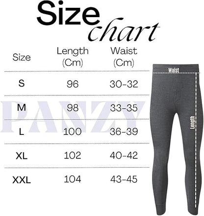 Pack of 2 Men's Thermal Trousers Long Johns Warm Underwear Baselayer