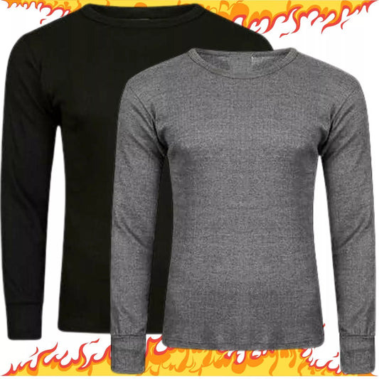 Panzy Men's Thermal Long Sleeve Top Pack of 2