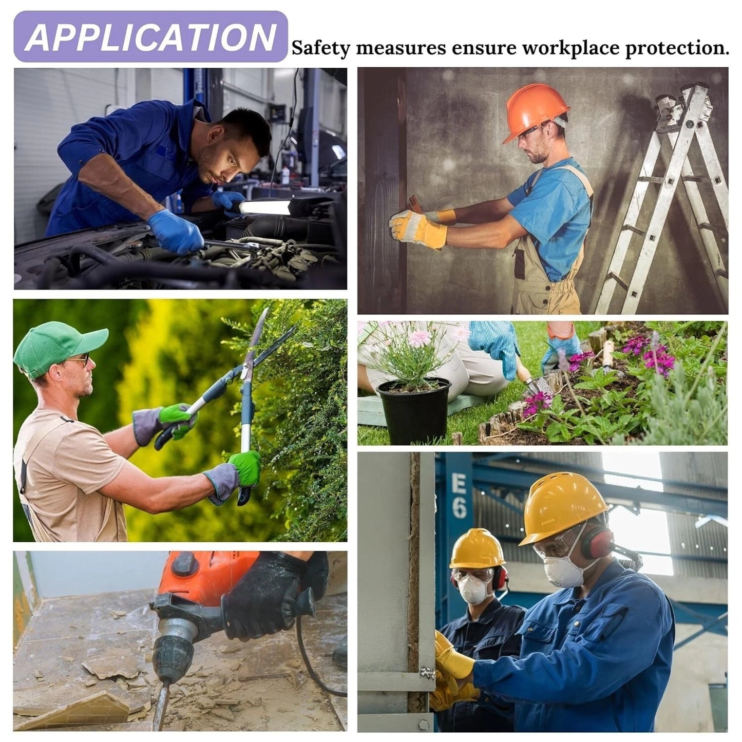 Panzy Safety Work Gloves, Non Slip Handling work Gloves