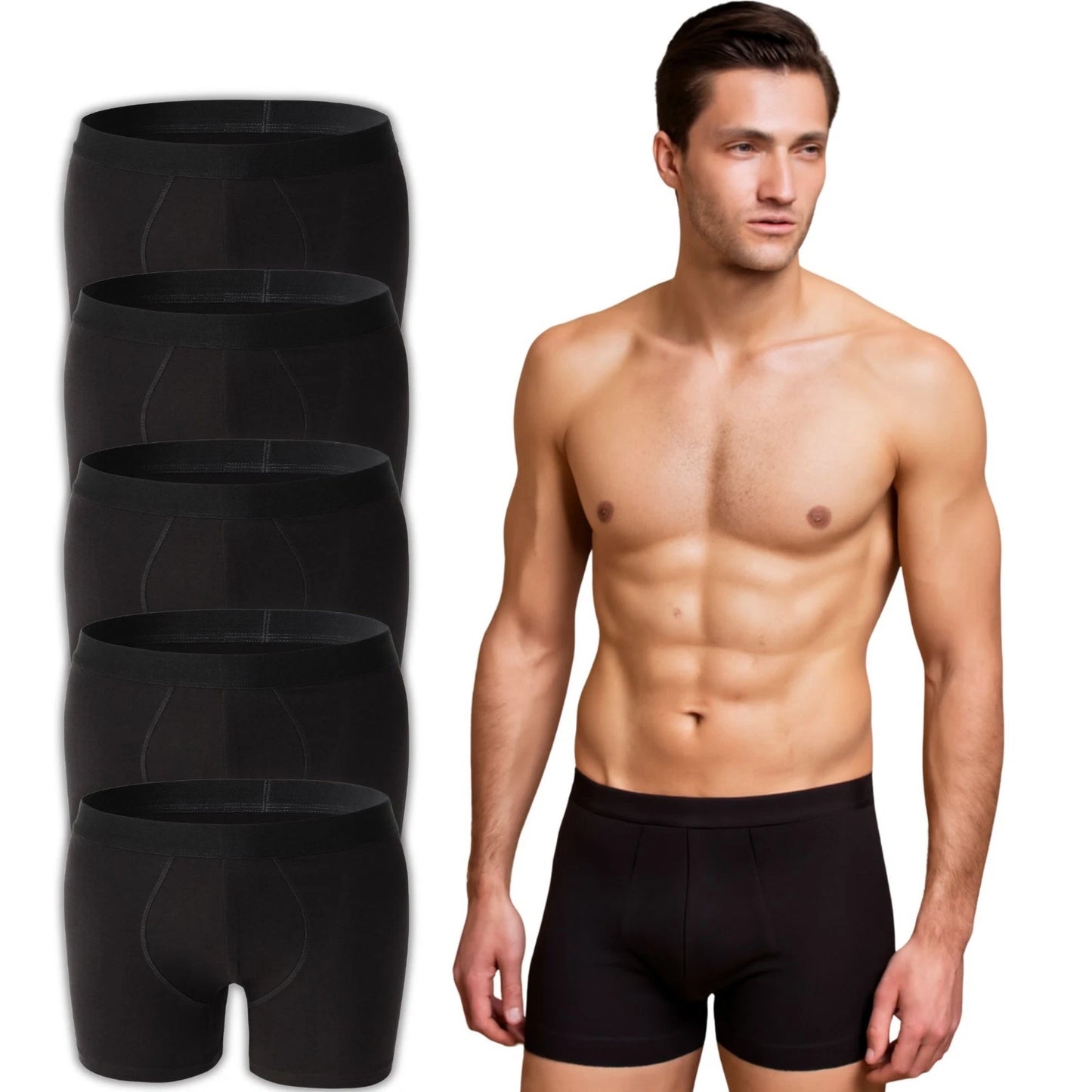 Panzy Men Boxer Shorts Black
