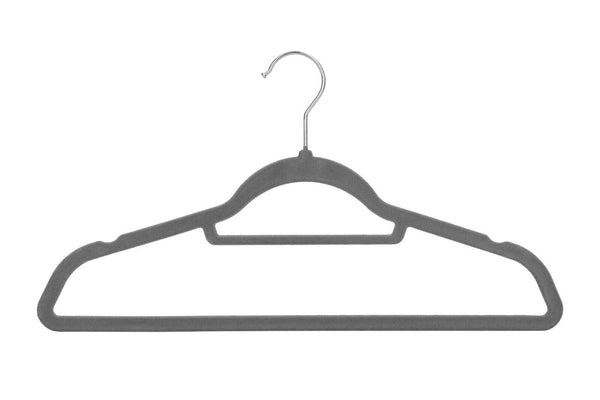 50 Velvet Hangers Non-Slip Clothes Coat Hangers Coat with Tie Bar and 360° Swivel Hook Space-Saving 0.6 cm Thick 43.5 cm Long, for Dresses Trousers