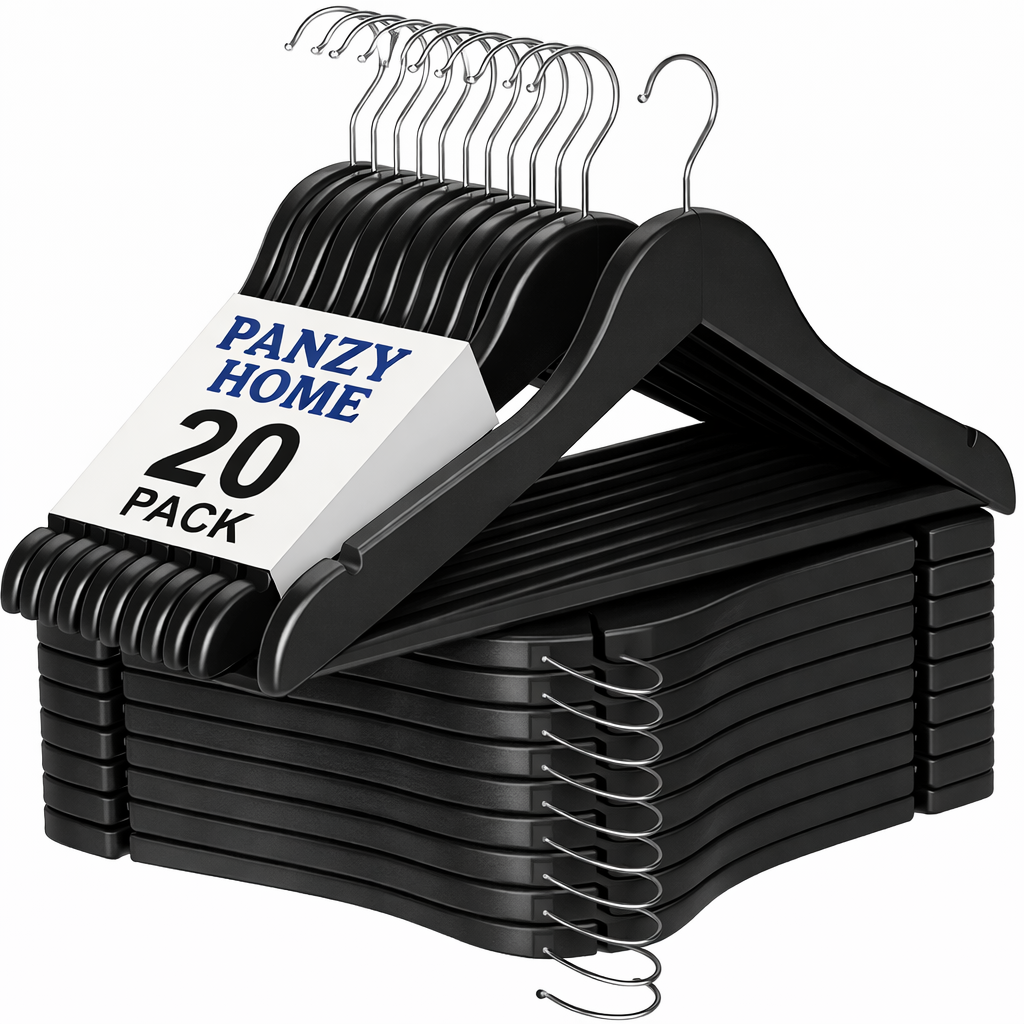 wooden hangers Black Color