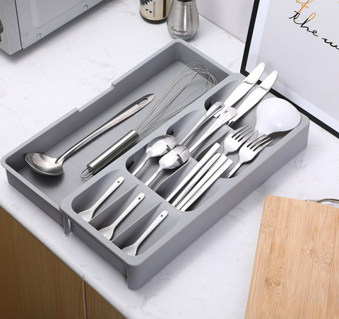 kitchen cutlery Drawer Organizer box Tray